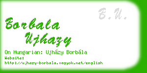borbala ujhazy business card